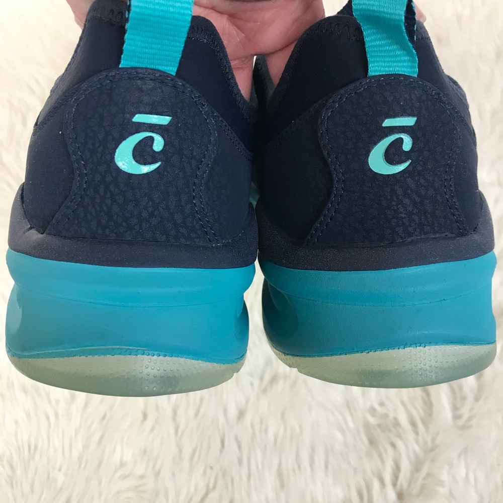 CLOVE Navy Aqua Blue Classic Nursing Shoe Sneaker Womens Size 10 Comfort Slip On - Picture 7 of 10